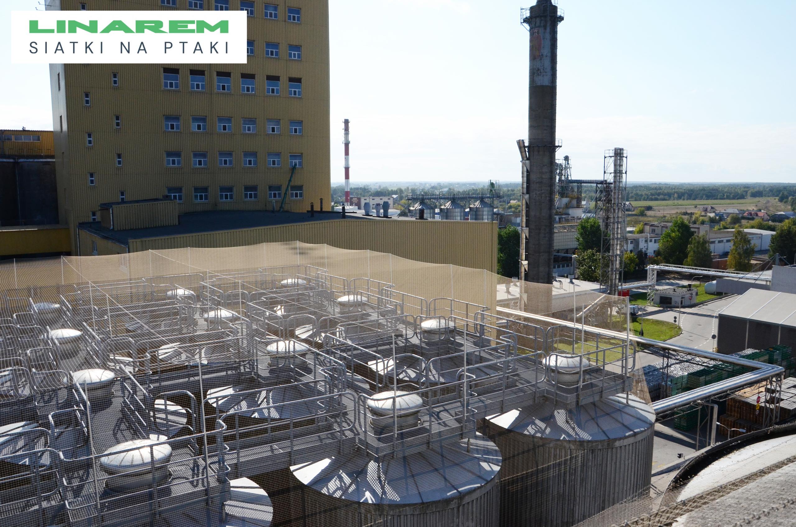 montaz siatek przeciw ptakom sierpc, siatka na zbiorniki przemyslowe, ochrona zakladow przed ptakami