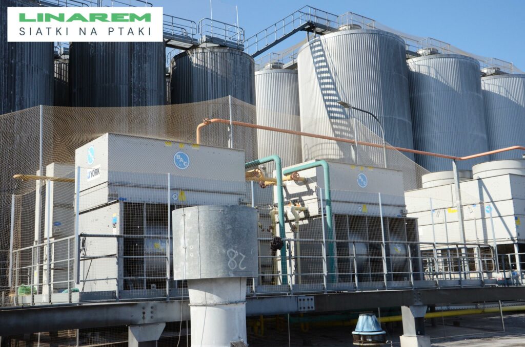 ochrona przed ptakami sierpc, siatki na zaklad przemyslowy, montaz siatki przeciw ptakom