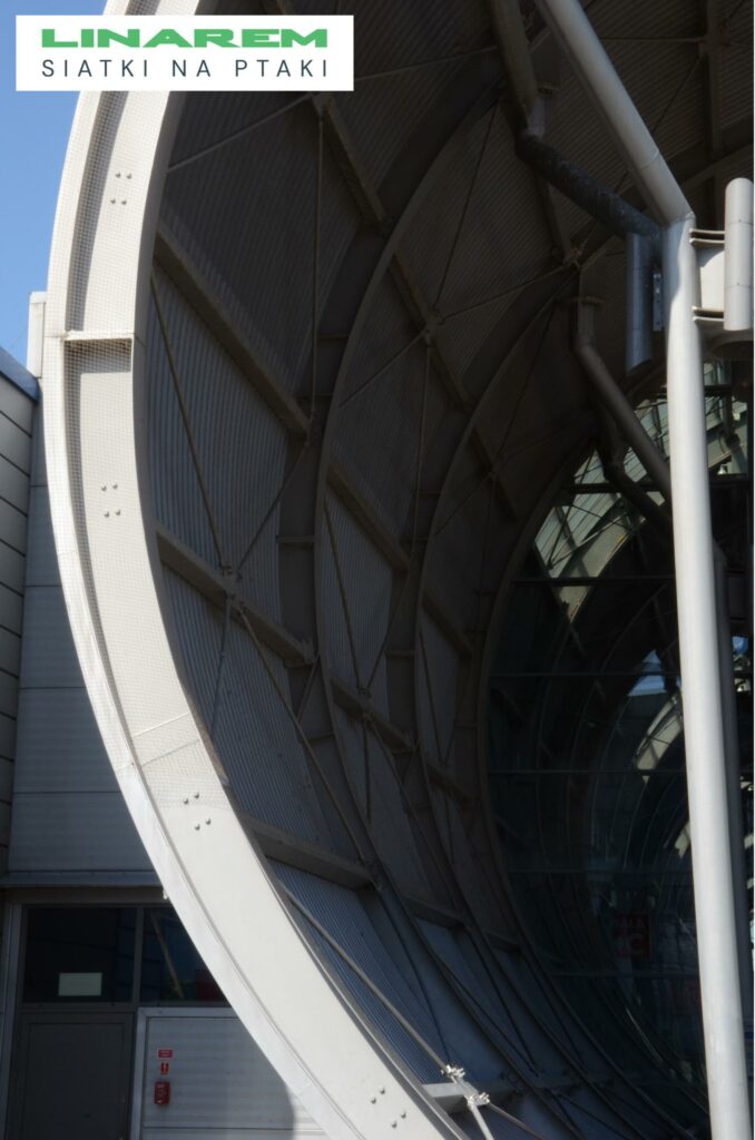 siatki na ptaki montaz kielce, zabezpieczenie targi kielce przed ptakami, siatki na hale wystawowe, montaz siatek przeciw go??biom kielce
